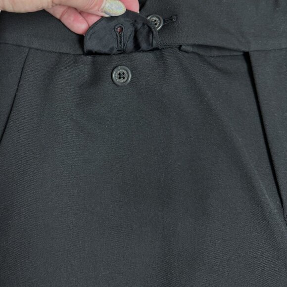 EUC‎ Women's LAUREN RALPH LAUREN Wide Leg Trouser Pant Black | Size 6 Petite - Picture 4 of 7